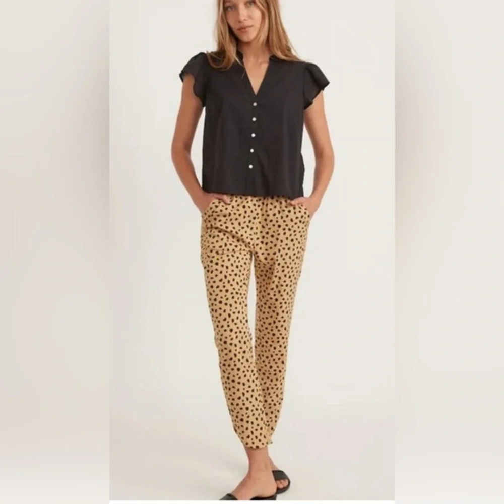BNWOT Marine Layer Allison Cheetah Lightweight Pant size small - Picture 1 of 12